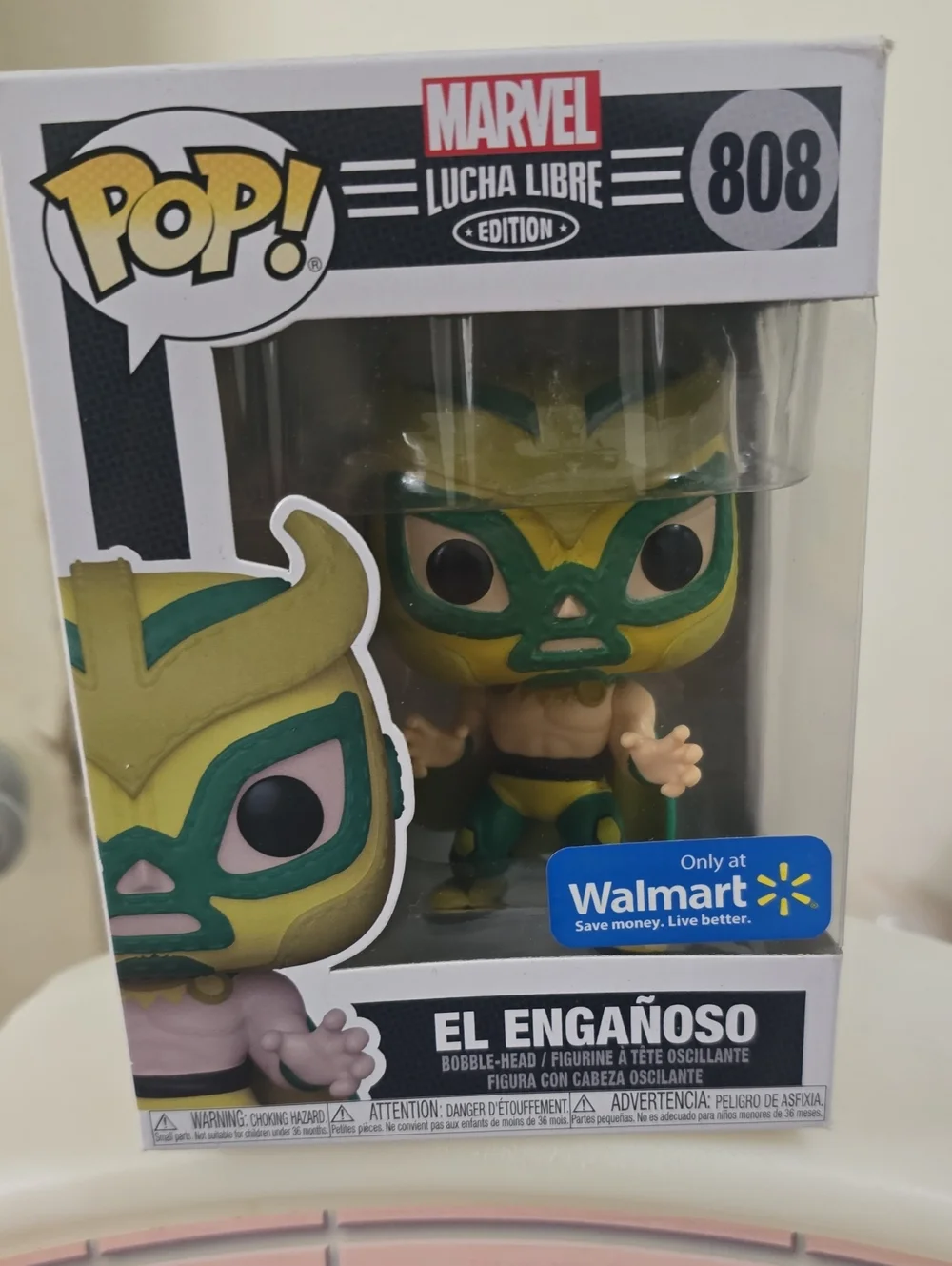 Funko Pop! Marvel Lucha Libre El Engañoso - Green & Yellow